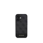 Guess iPhone 16 Plus Şerit Logolu Siyah Telefon Kılıfı