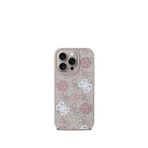 Guess iPhone 16 Pro Peony 4G Logolu Magsafe Pembe Uyumlu Telefon Kılıfı