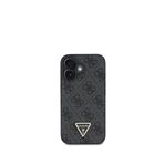 Guess iPhone 16 Strass 4G Desenli Siyah Uyumlu Telefon Kılıfı