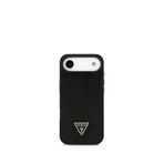 Guess iPhone 17 Air Siyah Taşlı Üçgen Logolu Telefon Kılıfı