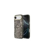 Guess iPhone 17 Air Yazı Logolu Kahverengi Python Desenli Magsafe Uyumlu Telefon Kılıfı