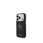 Guess Iphone 17 Pro 4g Siyah Metal Kamera Çerçeveli Pu Deri Telefon Kılıfı