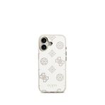 Guess iPhone 17 Simli Aynalı Metal Kamera Çerçeveli Magsafe Uyumlu Gümüş Gri Telefon Kılıfı