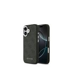 Guess iPhone 17 Siyah 4G Desenli Klasik Yazı Logolu Magsafe Uyumlu Telefon Kılıfı