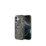 Guess iPhone 17 Yazı Logolu Python Desenli Magsafe Uyumlu Siyah Telefon Kılıfı