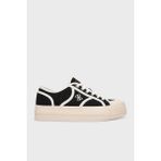 Guess Issah Logolu Bağcıklı Sneaker Ayakkabı FLPISSFAL12 Bayan Ayakkabı Flpıss FAL12 Black - 2J9-Siyah