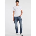 Guess Jeans Bisiklet Yaka Desenli Beyaz Erkek T-Shirt M4YI52K8HM0G011 GJ SS CN SLIM LOGO