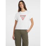 Guess Jeans GJ SS CN BOXY ICONIC Kadın Beyaz T-shirt W4YI73K8HM0-G011