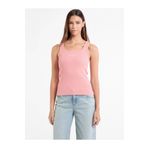 Guess Jeans Gj Tank Top Slım Rıb Embro Kadın Pembe T-shirt W5rp48ka0h1-g682