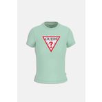 Guess Jeans Mavi Yeşil Slim Fit T-shirt Iconic Mid Organic Stretch