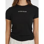 Guess Jeans Slim Fit T-shirt, L, W4YI02J1314, Siyah, Kadın
