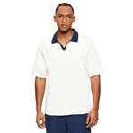 Guess Jhonny Erkek Polo Yaka T-shirt, Beyaz, S Beden