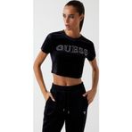 Guess Kadife Kadın Crop T-shirt V3BI01K0232