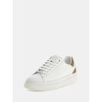 Guess Kadın Ayakkabı Hakiki Deri Düz Tabanlı Sneaker 41 Numaralı Beyaz - Bej Renkli