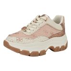 Guess Kadın Berrett Sneaker, Açık Pembe Logo Multi 680, 36 EU
