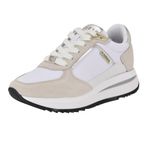GUESS Kadın Enerji Sneaker, Beyaz/Gri 140, 38 EU