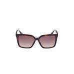 GUESS Kadın GUESS GU0009952F55 KADIN UV KORUMALI ENJEKTE GÜNEŞ GÖZLÜĞÜ Güneş Gözlüğü, Koyu Havana, 55MM