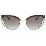 Guess Kadın Güneş Gözlüğü 52F Kedi Gözü Altın Çerçeve Kahverengi Cam UV 400 Filtreli