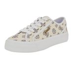 GUESS Kadın Jelexa Sneaker, Beyaz/Gökkuşağı Logo Çoklu 144, 11