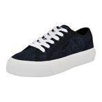 GUESS Kadın Jelexa Sneaker, Koyu Mavi Denim Yapay Elmas 400, 37 EU
