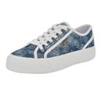 GUESS Kadın Jelexa Sneaker, Orta Mavi Denim Logo 420, 35 EU