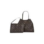 Guess Kadın Kahverengi Victoria Eco Omuz Çantası