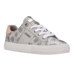 GUESS Kadın Loven Sneaker, Gümüş/Pembe Glitter Logo 099, 35 EU