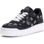 Guess Kadın Miram7 Pırıltılı Monogram Desenli Platform Sneaker Düz Tabanlı Mix Malzeme - Çok Renkli