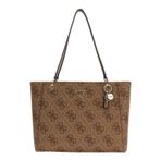 GUESS Kadın Noelle Crossbody Kamera Çantası (1'li paket), Latte Logosu/Kahverengi, One Size, Çantalar