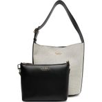 GUESS KADIN OMUZ ÇANTASI AG966204-NATURAL-BLACK