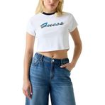 Guess Kadın Regular Fit T-Shirt, Beyaz, S Beden