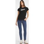 Guess Kadın Siyah Klasik Yazı Logolu T-Shirt