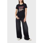 Guess Kadın Siyah Logolu T-Shirt