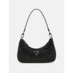 Guess Kadın Siyah Zalina Mini Üstten Fermuarlı Omuz Çantası