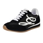 GUESS Kadın Skroll Sneaker, Siyah/Beyaz 002, 41 EU