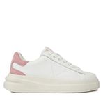 Guess Kadın Sneaker Ayakkabı, Elbina Zımba Detaylı, Hakiki Deri, Pembe, 38 Beden