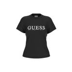 Guess Kamelıe Cn T-shırt Kadın Siyah T-shirt V5gı15j1314-jblk