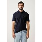 Guess Kısa Kollu Basic Polo Erkek Lacivert Polo T-Shirt M6yp60k4388-G7v2