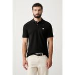 Guess Kısa Kollu Basic Polo Erkek Siyah Polo T-Shirt M6YP60K4388-JBLK - 2XL