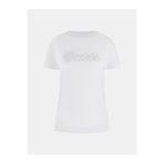 Guess Kısa Kollu Bisiklet Yaka 3D Yazılı Kadın Beyaz T-shirt W6GI08K3023-G011