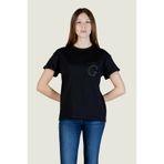 Guess Kısa Kollu Bisiklet Yaka Cepli G Logolu Kadın Siyah T-Shirt W6gı17k3037-Jblk