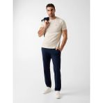 Guess Kısa Kollu Bisiklet Yaka Yeni Teknik Esnek Erkek Krem T-Shirt M6RI19KD202-G1I6