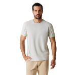 Guess Kısa Kollu Blake Dokulu Bisiklet Yaka Erkek Gri T-Shirt M6RP33KB170-A92E