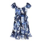 Guess Kısa Kollu Orsola Çan Kadın Lacivert Elbise W6gk30w1819-Pmıb
