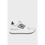 Guess Koyaa 4g Logolu Kalın Taban Sneaker Ayakkabı FLJKOYELE12 Bayan Ayakkabı Fljkoy ELE12 Whbro - Beyaz - Kahverengi