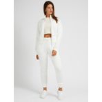 Guess Krem Kadın Zip Ceket V2YQ17K7UW2-NEW ALLIE SCUBA ZIP