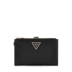 GUESS Laurel Ii Çift Fermuarlı Organizatör Cüzdan, Siyah, One Size
