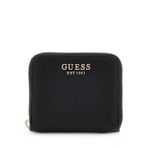 GUESS Laurel II SLG Küçük Fermuarlı Cüzdan Siyah Bozuk Para Cüzdanı