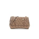 Guess Leona Logolu Dönüştürülebilir Kapaklı Çapraz Askılı Kadın Kahverengi Omuz Çantası HWSG9917210-