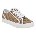 GUESS Lexxa Kadın Sneaker, Orta Kahverengi/Beyaz Logo 210, 43 EU